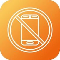 No Phone Vector Icon