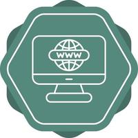 icono de vector de sitio web