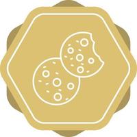 icono de vector de galletas