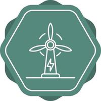 icono de vector de energía eólica