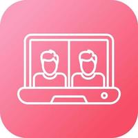 Online Class Vector Icon