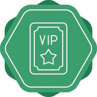 icono de vector de pase vip