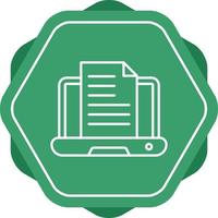 Content Writing Vector Icon