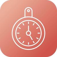 Wall Clock Vector Icon