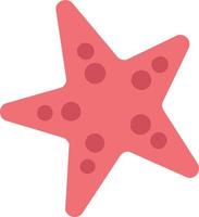 red starfish on white background vector