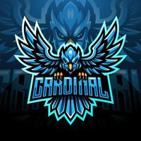 Cardinal esport mascot a logo design vector