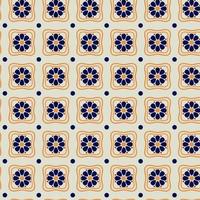 patrón de talavera. azulejos portugal. adorno turco. mosaico de azulejos marroquíes. porcelana española. vajilla de cerámica, diseño de impresión popular para fondo, alfombra, papel pintado, tela, ilustración vectorial. vector