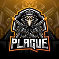 Plague gunner esport mascot logo