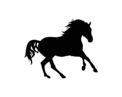 Horse silhouette vector template