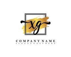 XG Initial handwriting logo concept vector