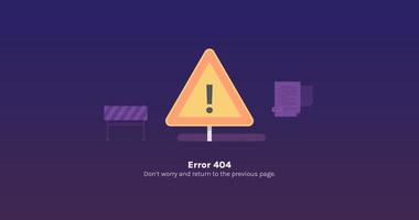 Error 404 page not found and system error, broken page, disconnet page for website concept flat vector illustration.