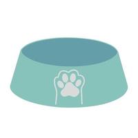 Animal food bowl. Vector illustration.