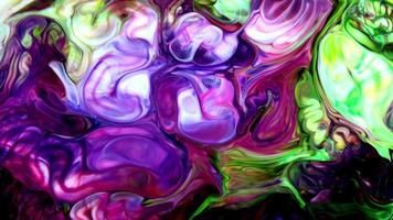 flytande färgrik färger sprider sig på vatten video
