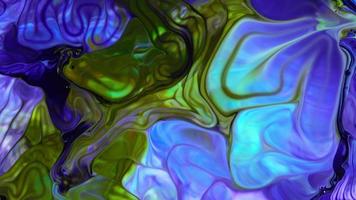 liquido colorato colori si diffonde su acqua video