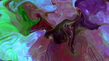 cores coloridas líquidas se espalham na água video