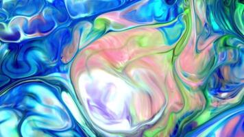 Liquid Colorful Colors Spreads on Water