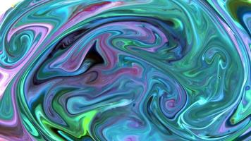 Liquid Colorful Colors Spreads on Water