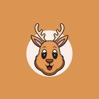 Cute Deer Smilling vector