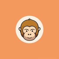 Cute Monkey Smiling vector