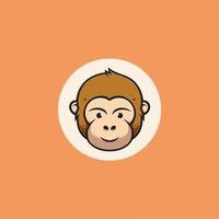 Cute Monkey Smiling vector