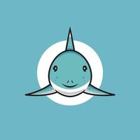 Cute Shark Smilling vector