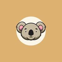 lindo koala sonriendo vector