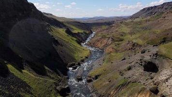 Cachoeira Haifoss na Islândia video