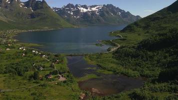 lofoten öar i Norge förbi Drönare 9 video