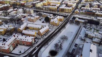 upsala, Svezia nel neve video