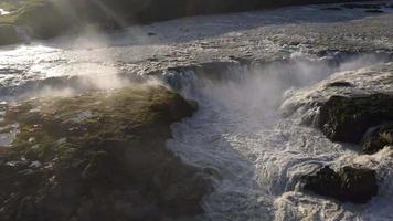 Urridafoss Waterfall in Iceland video