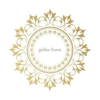 vintage-frame circular pattern round vector