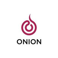 Abstract onion symbol, simple and modern, onion logo vector