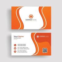 diseño de tarjeta de visita profesional corporativa vector