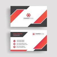 diseño de tarjeta de visita profesional corporativa vector