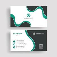 Corporate professional business card design vector