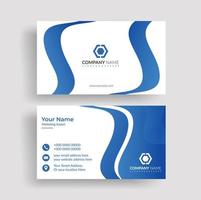 Corporate professional business card design vector