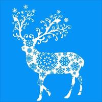 Deer Snowflake, Deer Winter,Deer ,Christmas reindeer vector