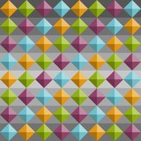 Seamless pattern of four color gems on gray backgound vector