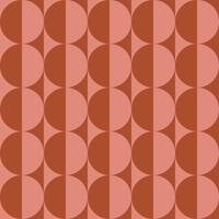 Seamless pattern of circle and square abstract shapes vector