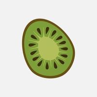 ilustración de clipart lindo kiwi. recurso de diseño de iconos de frutas frescas para afiches y pancartas. vector