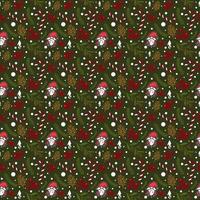 Christmas seamless pattern vector design for holiday card background