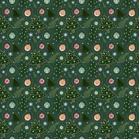 Christmas seamless pattern vector design for holiday card background