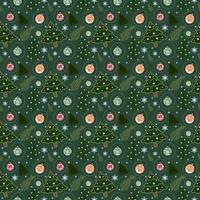 Christmas seamless pattern vector design for holiday card background