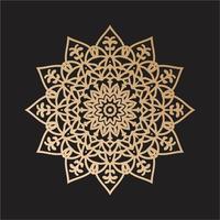 mandala diseño decorativo patrón decoración copo de nieve vector
