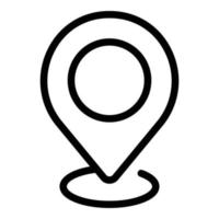 Final exam location icon, outline style vector