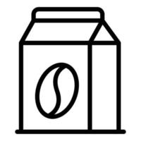 Kitchen coffee pack icon, outline style vector