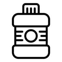 Water mouthwash icon, outline style vector