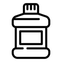 Packaging mouthwash icon, outline style vector