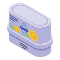 Toilet air freshener icon, isometric style vector