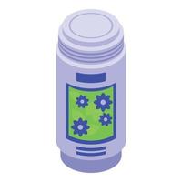 Air freshener bottle icon, isometric style vector